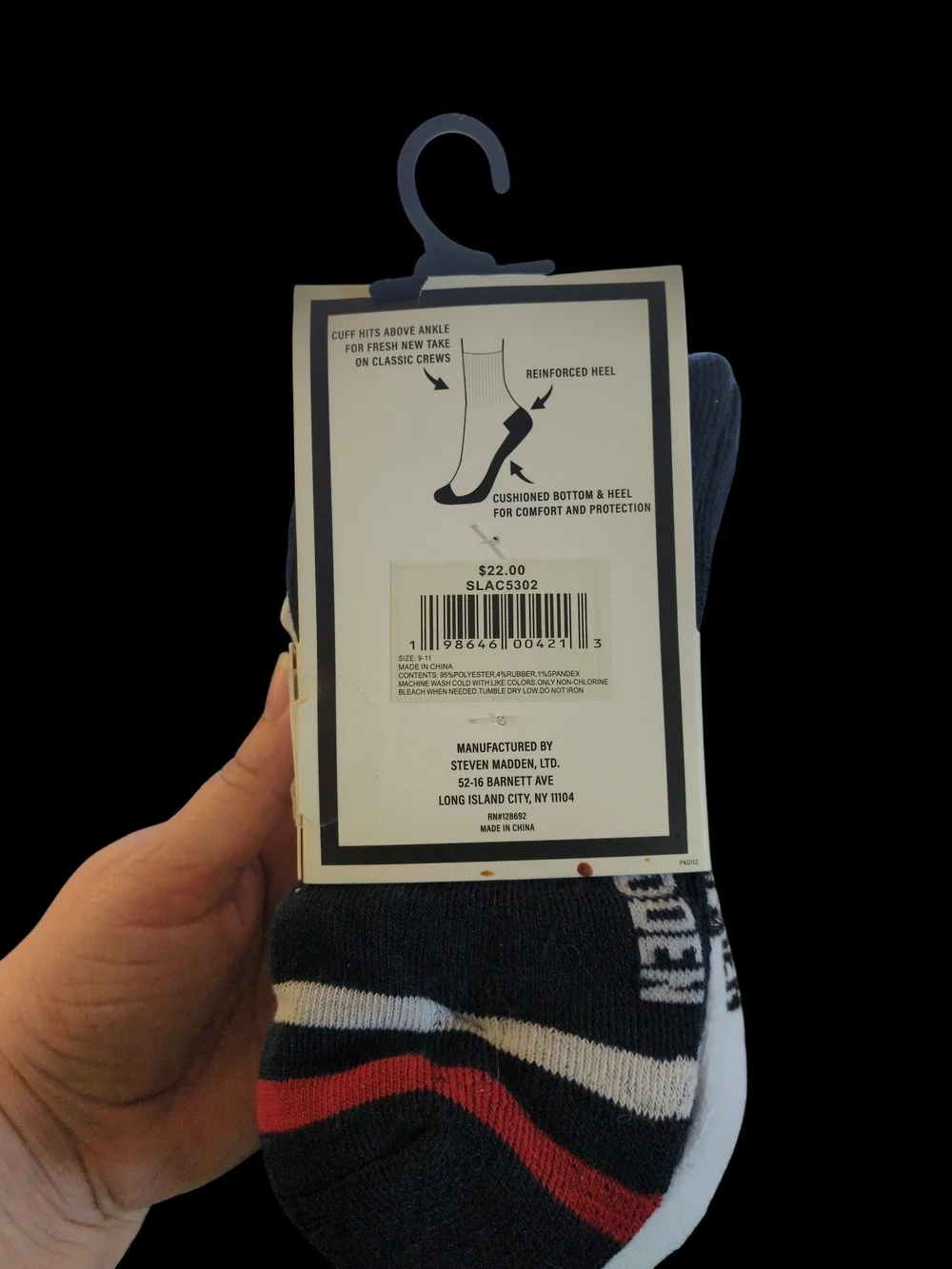 Steve Madden Crew Socks 5 Pr